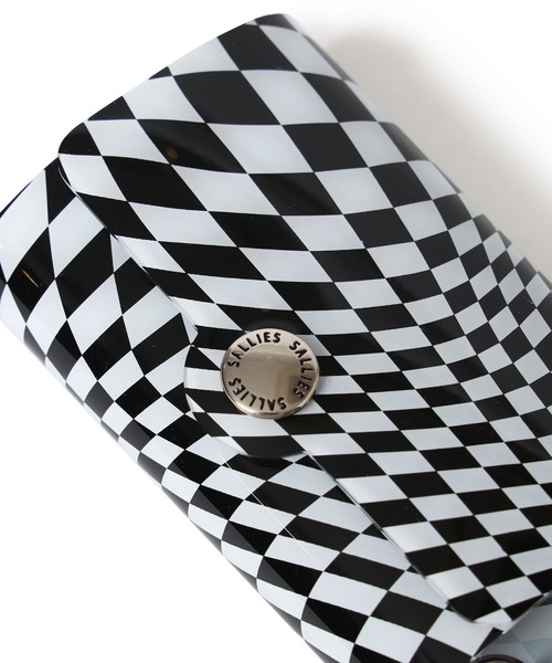 SALLIES（サリーズ）の「SALLIES / Pocket Pal CHECKER ミニマル ウォレット（財布・メンズ・ブラック/イエロー/グリーン・ONE SIZE）」の8枚目の写真