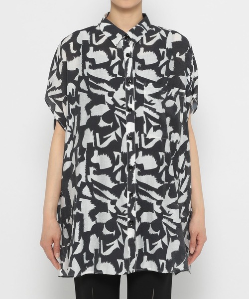 PAGEBOY（ページボーイ）の「キカプリントポンチョシャツ（シャツ/ブラウス・レディース・ブラック/グリーン系その他・FREE）」の19枚目の写真