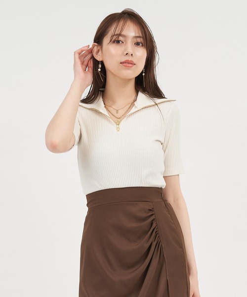 ROYAL PARTY（ロイヤルパーティー）の「【ZOZO限定】スタンドカラーZIP