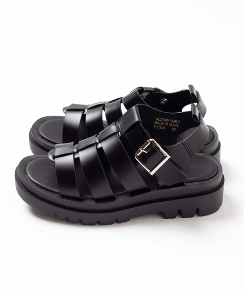 WEGO（ウィゴー）の「WEGO/PUベルトサンダル（サンダル・レディース・ブラック・MEDIUM/LARGE）」の8枚目の写真