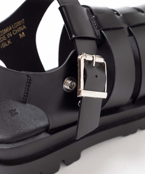 WEGO（ウィゴー）の「WEGO/PUベルトサンダル（サンダル・レディース・ブラック・MEDIUM/LARGE）」の7枚目の写真