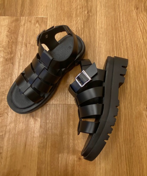 WEGO（ウィゴー）の「WEGO/PUベルトサンダル（サンダル・レディース・ブラック・MEDIUM/LARGE）」の15枚目の写真