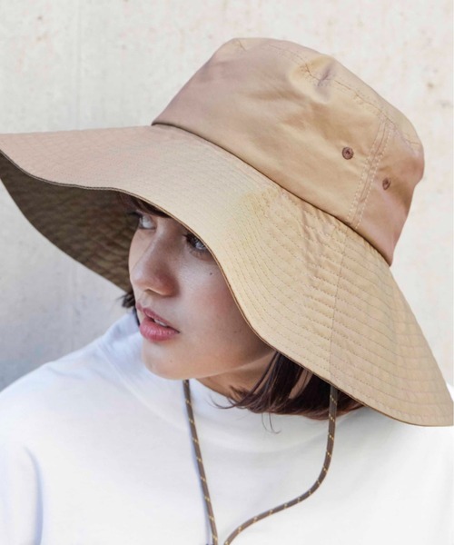 CONTROL FREAK / CTFK（コントロールフリーク）の「CONTROL FREAK(コントロールフリーク)ツバ広サファリハット（ハット・レディース・ブラック/カーキ/グリーン・FREE）」の14枚目の写真