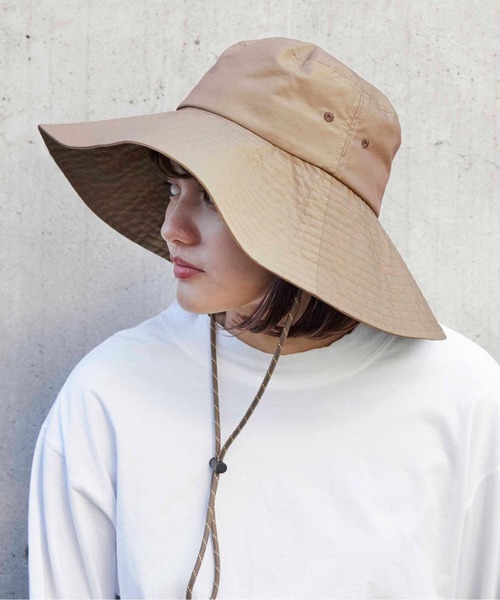 CONTROL FREAK / CTFK（コントロールフリーク）の「CONTROL FREAK(コントロールフリーク)ツバ広サファリハット（ハット・レディース・ブラック/カーキ/グリーン・FREE）」の13枚目の写真