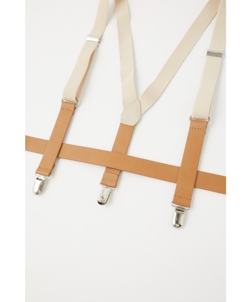 MOUSSY(マウジー)の「FAUX LEATHER サスペンダー(サスペンダー・レディース・ブラック/ベージュ・FREE)」の10枚目の写真