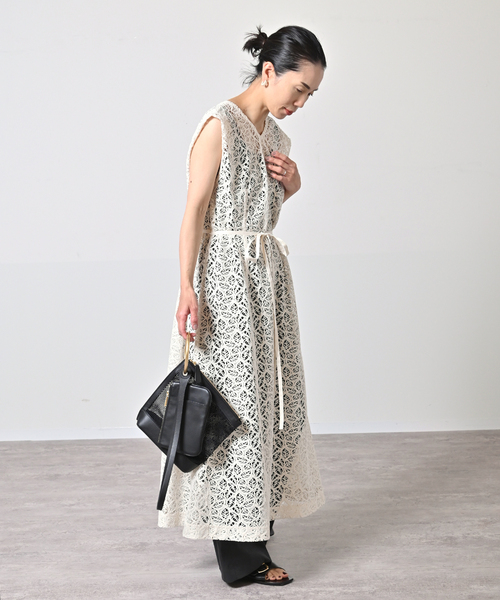 セール】リーフラッセルレース 2way ジレ ワンピース（ワンピース  