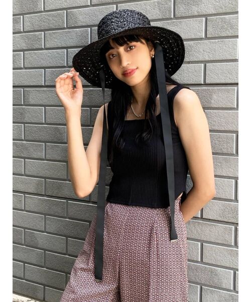 EMODA（エモダ）の「コンパクトフィットタンクトップ（タンクトップ・レディース・ホワイト/ブラック/グレー/ブルー・FREE）」の11枚目の写真