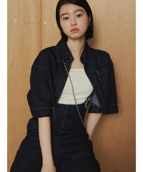 EMODA（エモダ）の「コンパクトフィットタンクトップ（タンクトップ・レディース・ホワイト/ブラック/グレー/ブルー・FREE）」の18枚目の写真