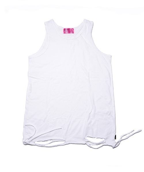 EFFECTEN(エフェクテン)の「mta481-crust tank top タンクトップ(タンクトップ・メンズ・ホワイト/ブラック・FREE)」の1枚目の写真