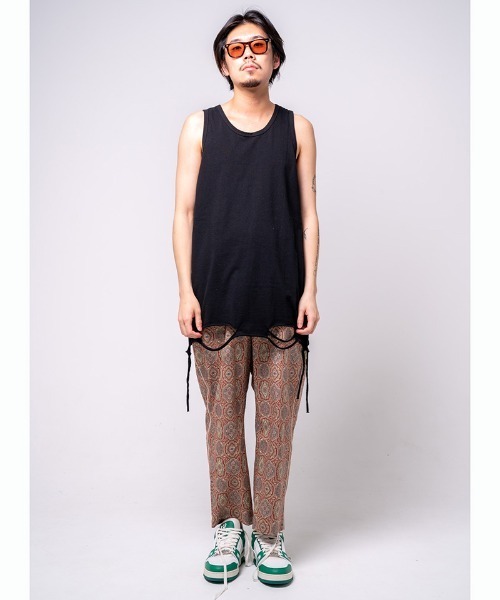 EFFECTEN(エフェクテン)の「mta481-crust tank top タンクトップ(タンクトップ・メンズ・ホワイト/ブラック・FREE)」の4枚目の写真