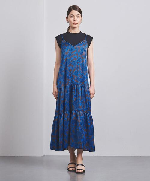 UNITED ARROWS(ユナイテッドアローズ)の「ペイズリープリント キャミソールワンピース(ワンピース・レディース・ブラウン/コバルトブルー・36/38)」の9枚目の写真