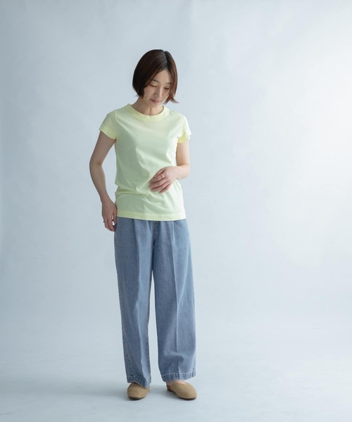 FORK&SPOON(フォークアンドスプーン)の「FORK&SPOON 綿麻デニムパンツ(デニムパンツ・レディース・ブルー系その他/ワンウォッシュ・1/2)」の22枚目の写真