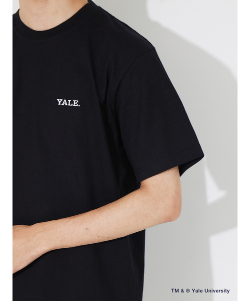 MYSELF ABAHOUSE（マイセルフアバハウス）の「【別注】YALE University 刺繍T（Tシャツ/カットソー・メンズ・ホワイト/ネイビー/ブラック・M/L/XL）」の9枚目の写真