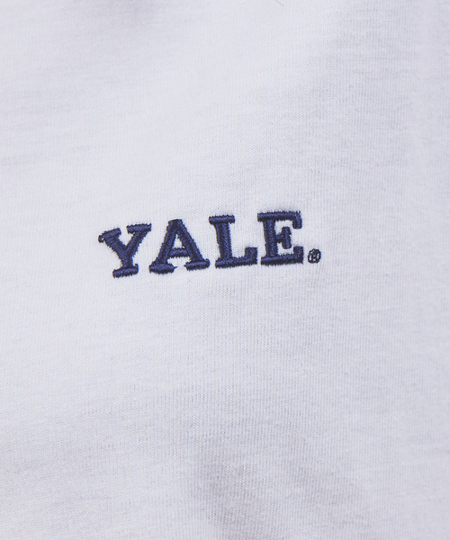 MYSELF ABAHOUSE（マイセルフアバハウス）の「【別注】YALE University 刺繍T（Tシャツ/カットソー・メンズ・ホワイト/ネイビー/ブラック・M/L/XL）」の6枚目の写真