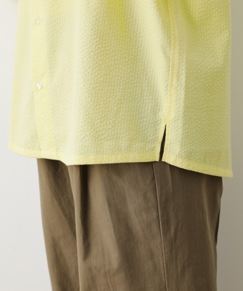 RODEO CROWNS WIDE BOWL（ロデオクラウンズワイドボウル）の「シアーサッカー半袖シャツ（シャツ/ブラウス・レディース・ホワイト/ネイビー/ブラック系その他/ライトイエロー・FREE）」の22枚目の写真