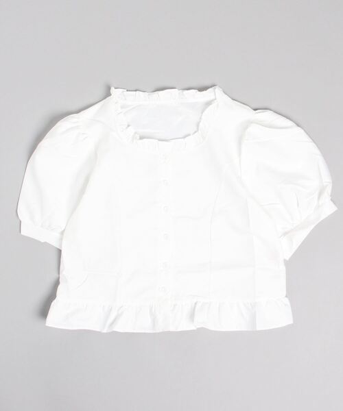 gossip！ロサンゼルス（ゴシップロサンゼルス）の「パフスリーブ・ミニ丈シャツ（シャツ/ブラウス・レディース・ホワイト/ピンク/イエロー・FREE）」の9枚目の写真