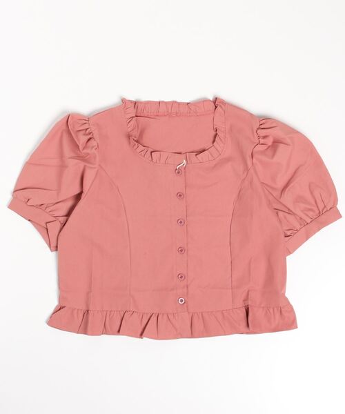 gossip！ロサンゼルス（ゴシップロサンゼルス）の「パフスリーブ・ミニ丈シャツ（シャツ/ブラウス・レディース・ホワイト/ピンク/イエロー・FREE）」の11枚目の写真