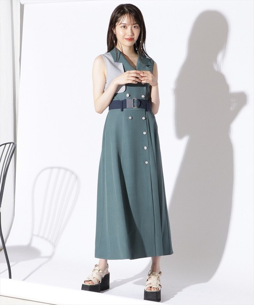 新品未使用タグ付✨BANDEL バンデル✨ノースリーブ　ワンピース　バイカラー REDYAZEL（レディアゼル）の「バイカラートレンチノースリ