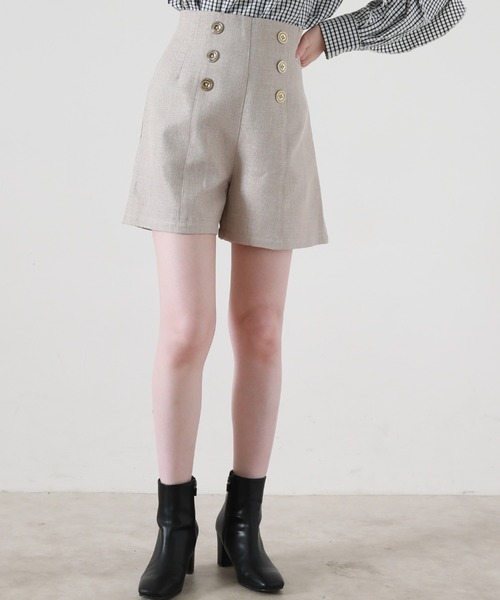 Cheek(チーク)の「フロントボタンショートパンツ(その他パンツ・レディース・ブラウン/ベージュ/ブラック・SMALL/MEDIUM)」の11枚目の写真