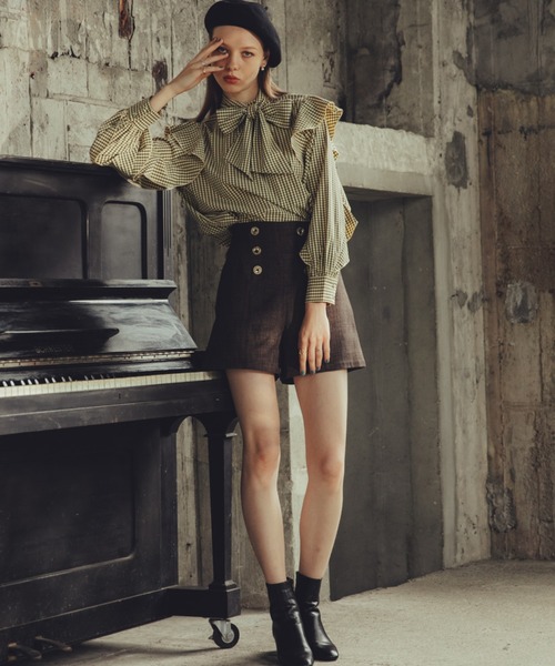 Cheek(チーク)の「フロントボタンショートパンツ(その他パンツ・レディース・ブラウン/ベージュ/ブラック・SMALL/MEDIUM)」の21枚目の写真