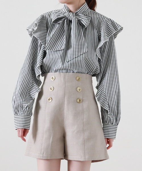 Cheek(チーク)の「フロントボタンショートパンツ(その他パンツ・レディース・ブラウン/ベージュ/ブラック・SMALL/MEDIUM)」の8枚目の写真