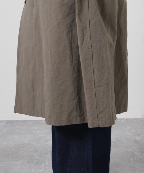 JOURNAL STANDARD J.S HOMESTEAD（ジャーナルスタンダードホームステッド）の「【j.s.homestead】Li/N/C WEATHER MORTER コート（ステンカラーコート・メンズ・ネイビー/ブラック系その他/タン・MEDIUM/LARGE）」の15枚目の写真