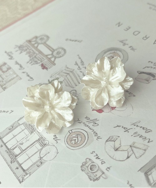 apres jour×ARIAZ】立体花ピアス（ピアス（両耳用））｜apres