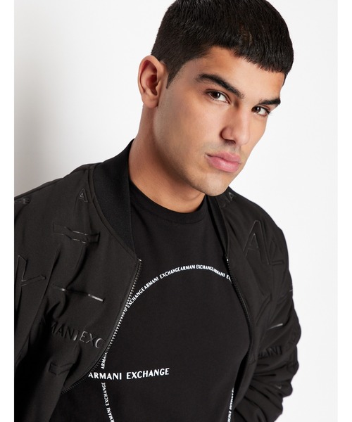ARMANI EXCHANGE（アルマーニエクスチェンジ）の「【A|X アルマーニ エクスチェンジ】サークルロゴデザイン　半袖クルーネックTシャツ/REGULAR（Tシャツ/カットソー・メンズ・ホワイト/ブラック・MEDIUM/SMALL/LARGE/X-LARGE/X-SMALL）」の3枚目の写真