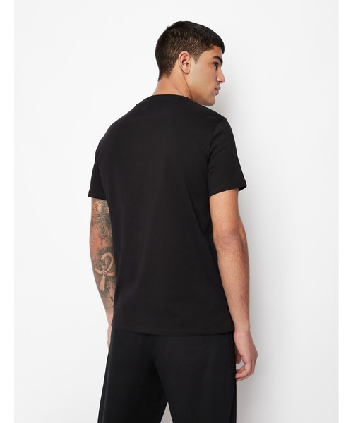 ARMANI EXCHANGE（アルマーニエクスチェンジ）の「【A|X アルマーニ エクスチェンジ】サークルロゴデザイン　半袖クルーネックTシャツ/REGULAR（Tシャツ/カットソー・メンズ・ホワイト/ブラック・MEDIUM/SMALL/LARGE/X-LARGE/X-SMALL）」の4枚目の写真