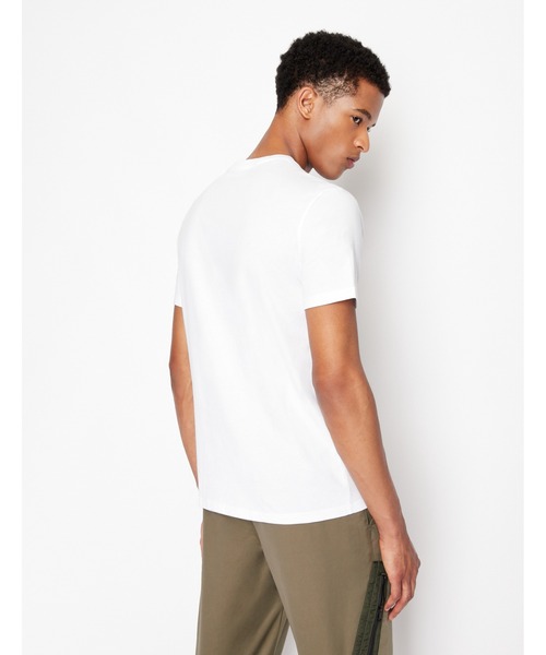 ARMANI EXCHANGE（アルマーニエクスチェンジ）の「【A|X アルマーニ エクスチェンジ】サークルロゴデザイン　半袖クルーネックTシャツ/REGULAR（Tシャツ/カットソー・メンズ・ホワイト/ブラック・MEDIUM/SMALL/LARGE/X-LARGE/X-SMALL）」の8枚目の写真