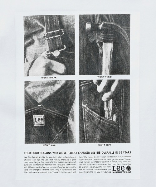 Lee（リー）の「Lee/リー【110-150㎝】バックプリントロングスリーブTシャツ (親子リンク対応)（Tシャツ/カットソー・キッズ・ホワイト/チャコール・110/120/130/140/150）」の5枚目の写真