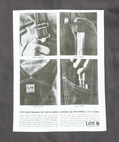 Lee（リー）の「Lee/リー【110-150㎝】バックプリントロングスリーブTシャツ (親子リンク対応)（Tシャツ/カットソー・キッズ・ホワイト/チャコール・110/120/130/140/150）」の7枚目の写真