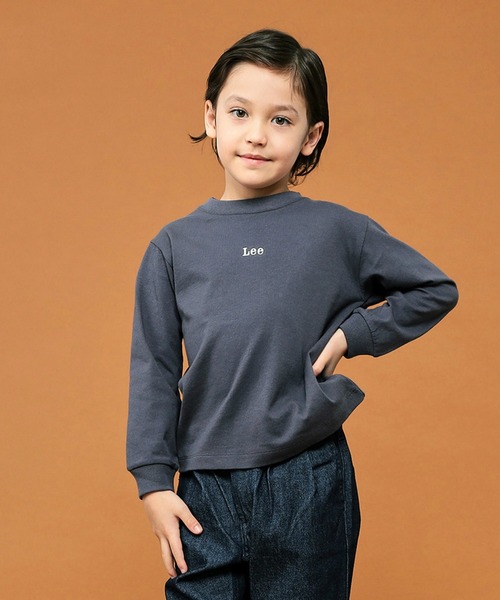 Lee（リー）の「Lee/リー【110-150㎝】バックプリントロングスリーブTシャツ (親子リンク対応)（Tシャツ/カットソー・キッズ・ホワイト/チャコール・110/120/130/140/150）」の14枚目の写真