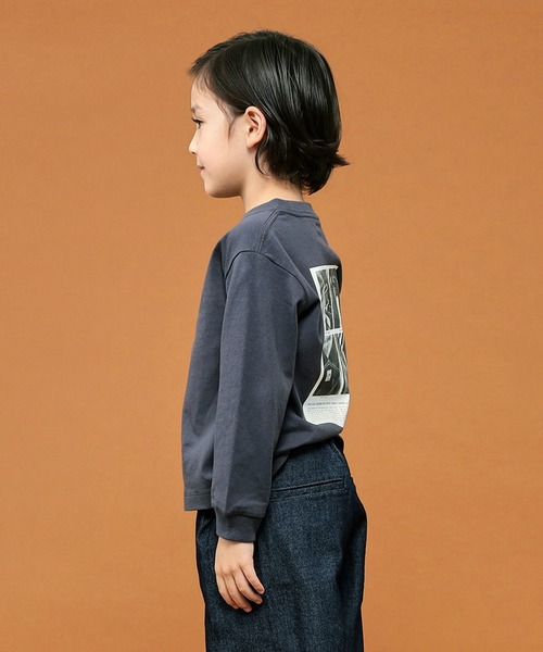 Lee（リー）の「Lee/リー【110-150㎝】バックプリントロングスリーブTシャツ (親子リンク対応)（Tシャツ/カットソー・キッズ・ホワイト/チャコール・110/120/130/140/150）」の15枚目の写真