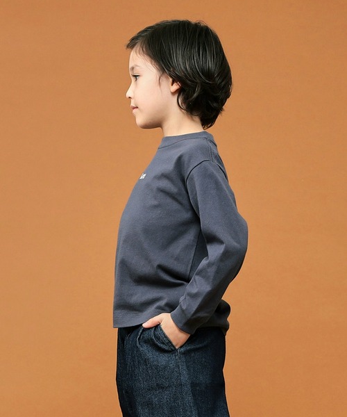 Lee（リー）の「Lee/リー【110-150㎝】バックプリントロングスリーブTシャツ (親子リンク対応)（Tシャツ/カットソー・キッズ・ホワイト/チャコール・110/120/130/140/150）」の16枚目の写真