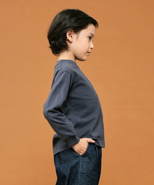 Lee（リー）の「Lee/リー【110-150㎝】バックプリントロングスリーブTシャツ (親子リンク対応)（Tシャツ/カットソー・キッズ・ホワイト/チャコール・110/120/130/140/150）」の18枚目の写真