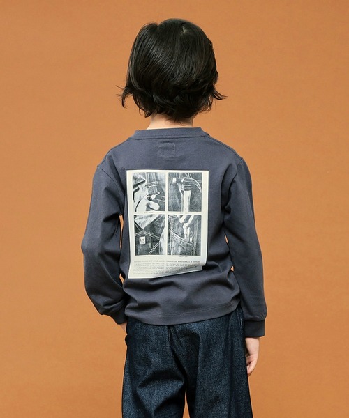 Lee（リー）の「Lee/リー【110-150㎝】バックプリントロングスリーブTシャツ (親子リンク対応)（Tシャツ/カットソー・キッズ・ホワイト/チャコール・110/120/130/140/150）」の19枚目の写真