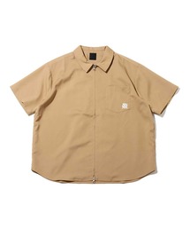 ANNA SUI Archive ワンポイント刺繍ロゴ ジップアップシャツ【SP】