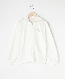 pom ponette junior（ポンポネットジュニア）の「シアーボーダージップパーカ（パーカー・キッズ）」