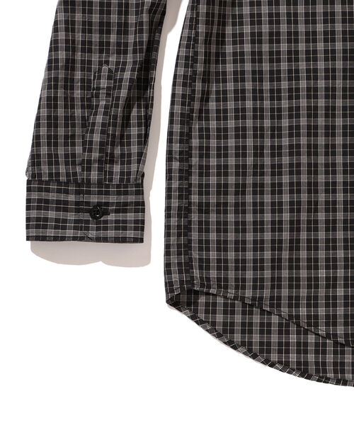 DANTON（ダントン）の「DANTON / チェック バンドカラー シャツ