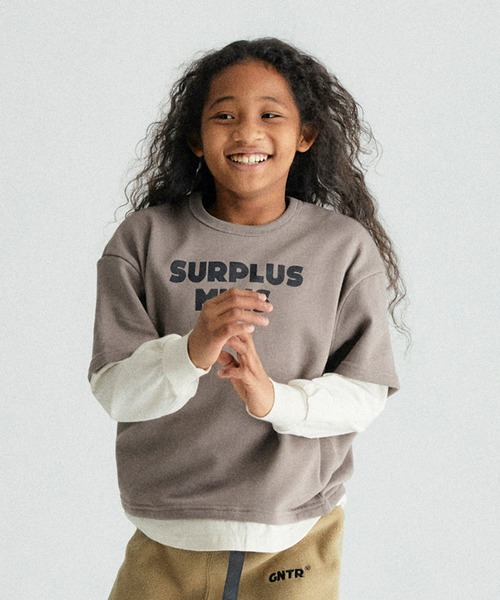 GENERATOR（ジェネレーター）の「GENERATOR/ジェネレーター MILIS レイヤードプルオーバー（その他トップス・キッズ・アッシュグレー/ブラック/カーキ・M/L/XL）」の3枚目の写真