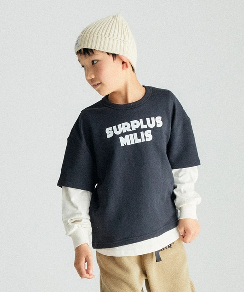 GENERATOR（ジェネレーター）の「GENERATOR/ジェネレーター MILIS レイヤードプルオーバー（その他トップス・キッズ・アッシュグレー/ブラック/カーキ・M/L/XL）」の2枚目の写真