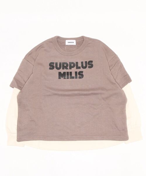 GENERATOR（ジェネレーター）の「GENERATOR/ジェネレーター MILIS レイヤードプルオーバー（その他トップス・キッズ・アッシュグレー/ブラック/カーキ・M/L/XL）」の9枚目の写真