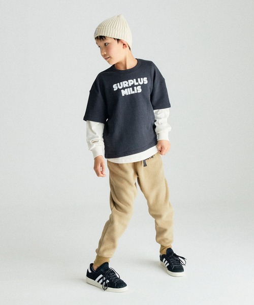 GENERATOR（ジェネレーター）の「GENERATOR/ジェネレーター MILIS レイヤードプルオーバー（その他トップス・キッズ・アッシュグレー/ブラック/カーキ・M/L/XL）」の4枚目の写真