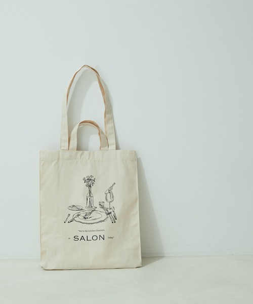 SALON adam et rope'(サロン アダム エ ロペ)の「【Ryuto Miyake for SALON】マルシェトートバッグ(トートバッグ・レディース・ブラック/ブラック系その他/ブラック系その他2/ブラック系その他3・FREE)」の3枚目の写真