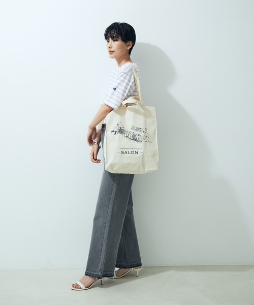 SALON adam et rope'(サロン アダム エ ロペ)の「【Ryuto Miyake for SALON】マルシェトートバッグ(トートバッグ・レディース・ブラック/ブラック系その他/ブラック系その他2/ブラック系その他3・FREE)」の11枚目の写真