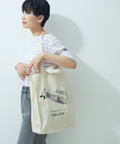 SALON adam et rope'(サロン アダム エ ロペ)の「【Ryuto Miyake for SALON】マルシェトートバッグ(トートバッグ・レディース・ブラック/ブラック系その他/ブラック系その他2/ブラック系その他3・FREE)」の17枚目の写真