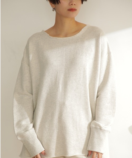 ROSE BUD(ローズバッド)の「インレイオーバープルオーバー(スウェット・レディース・ブラック/グレー/ライトグリーン・ONE SIZE)」の10枚目の写真