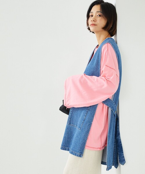 「FREAK'S STORE」 長袖シャツ フリ- ピンク レディース FREAK'S STORE 「FREAK'S STORE」 長袖シャツ フリ- ピンク