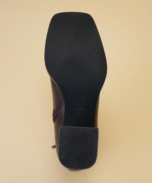LANVIN en Bleu(ランバンオンブルー)の「【VERY掲載】バイカラーヒールショートブーツ(ブーツ・レディース・ブラック/ダークブラウン・S(22.5cm)/M(23.5cm)/L(24.5cm))」の6枚目の写真
